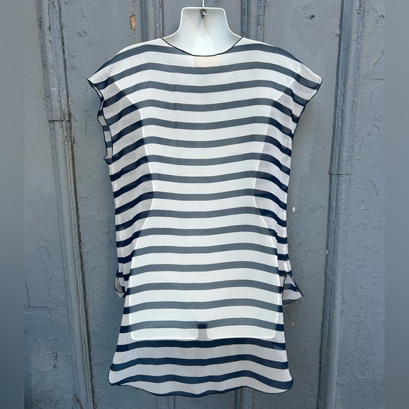 Willowmore striped sheer blouse, Approx M - Picture 7 of 8